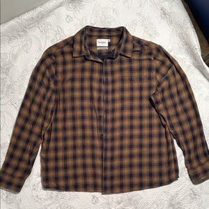 Goodfellow & Co Checkered Shirt in Brown and Navy
